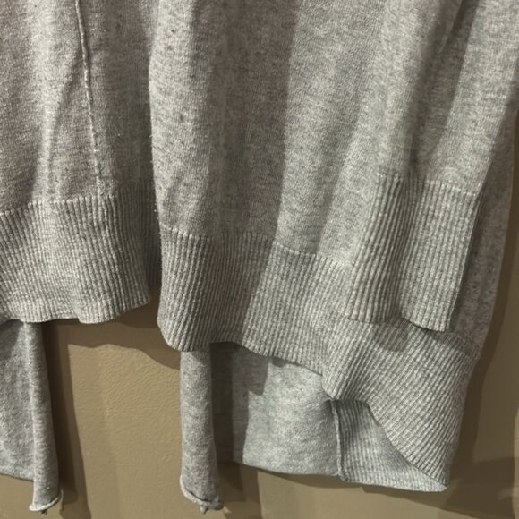 Gray Open Front Cardigan - Picture 3 of 6